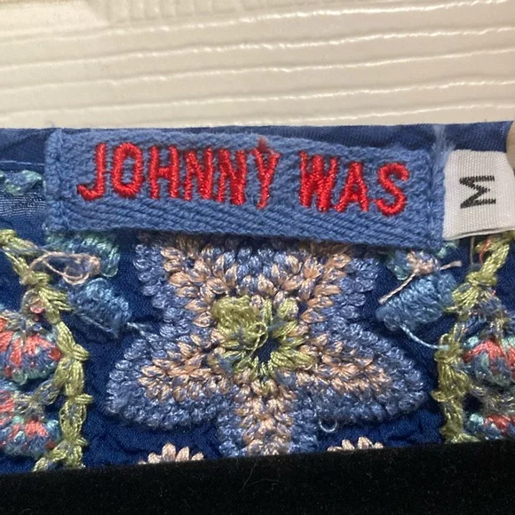 Johnny Was Blue Aubrieta Embroidered Tunic - Picture 2 of 6